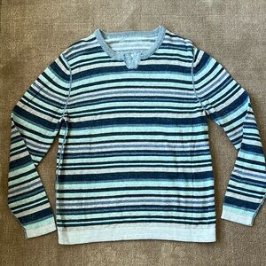 Tommy Bahama Linen/Cotton Reversible Pullover Sweater, Size S